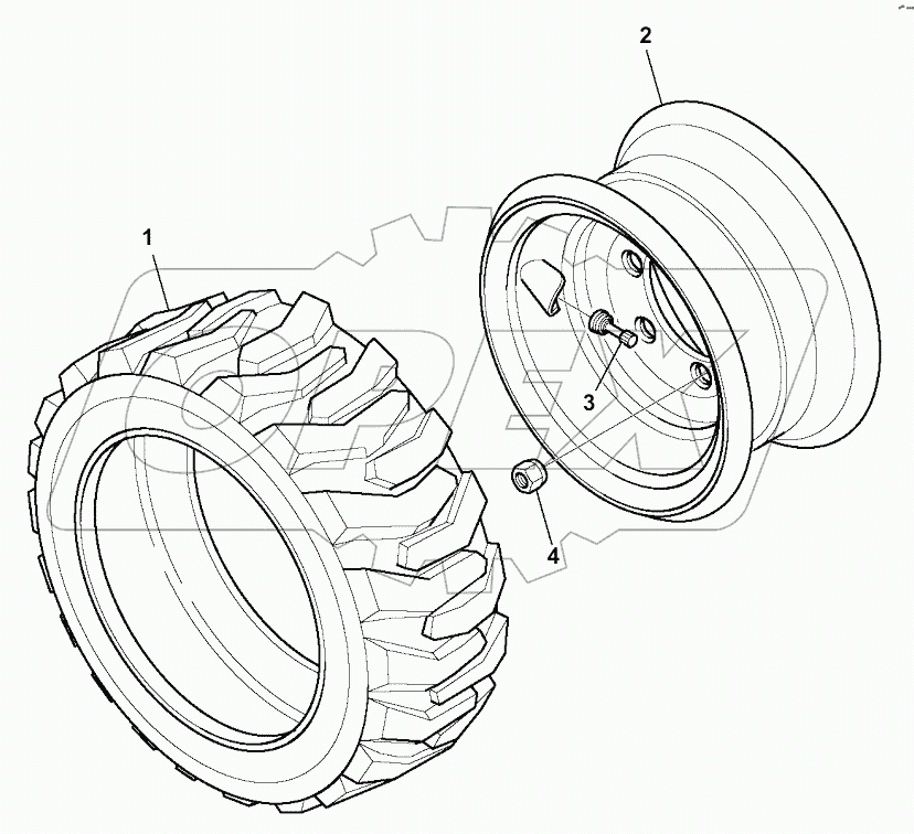  S0100-004001 WHEELS (7.00X15)