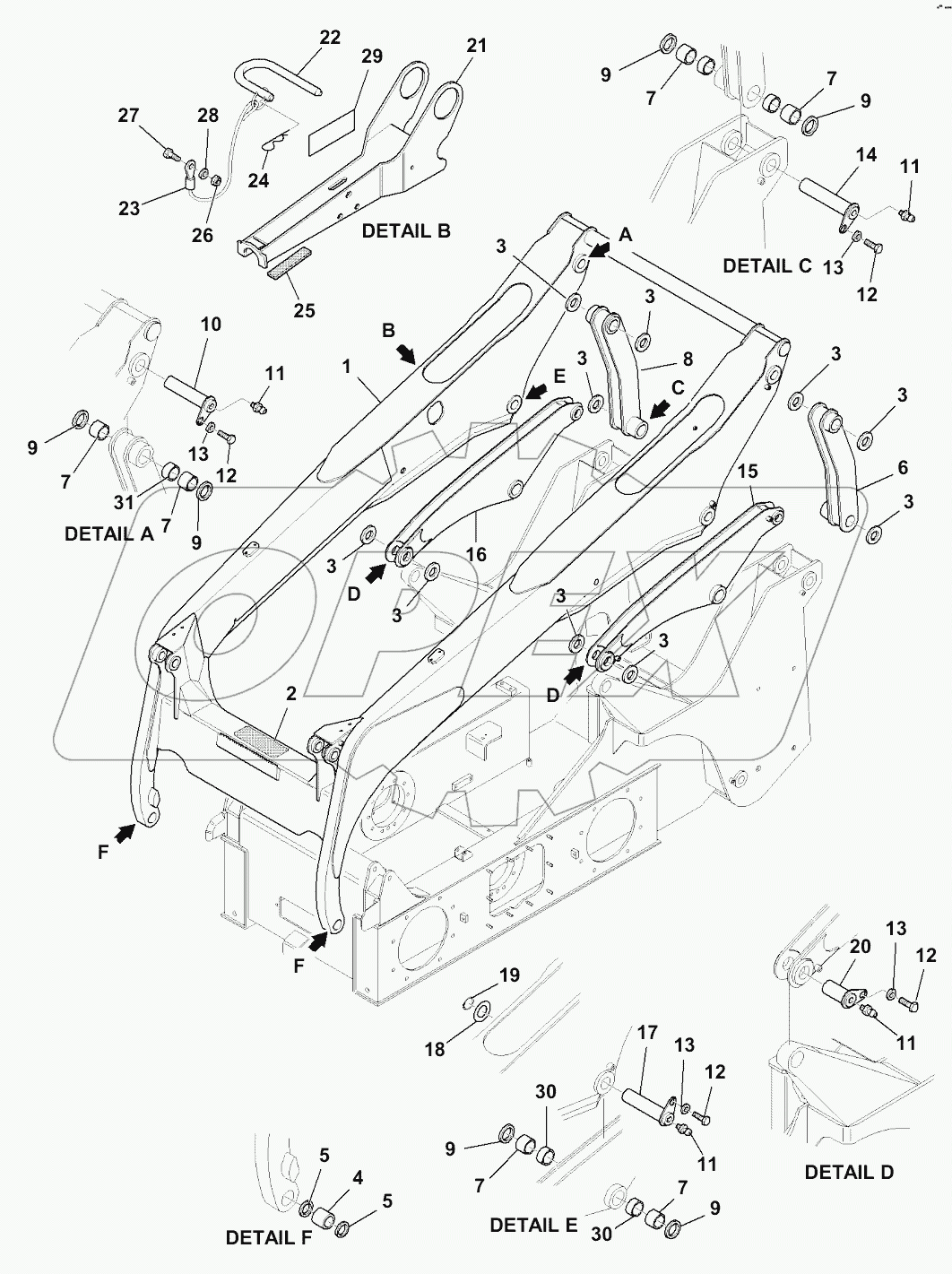  T4110-001001 ARM, ARM AND PIN