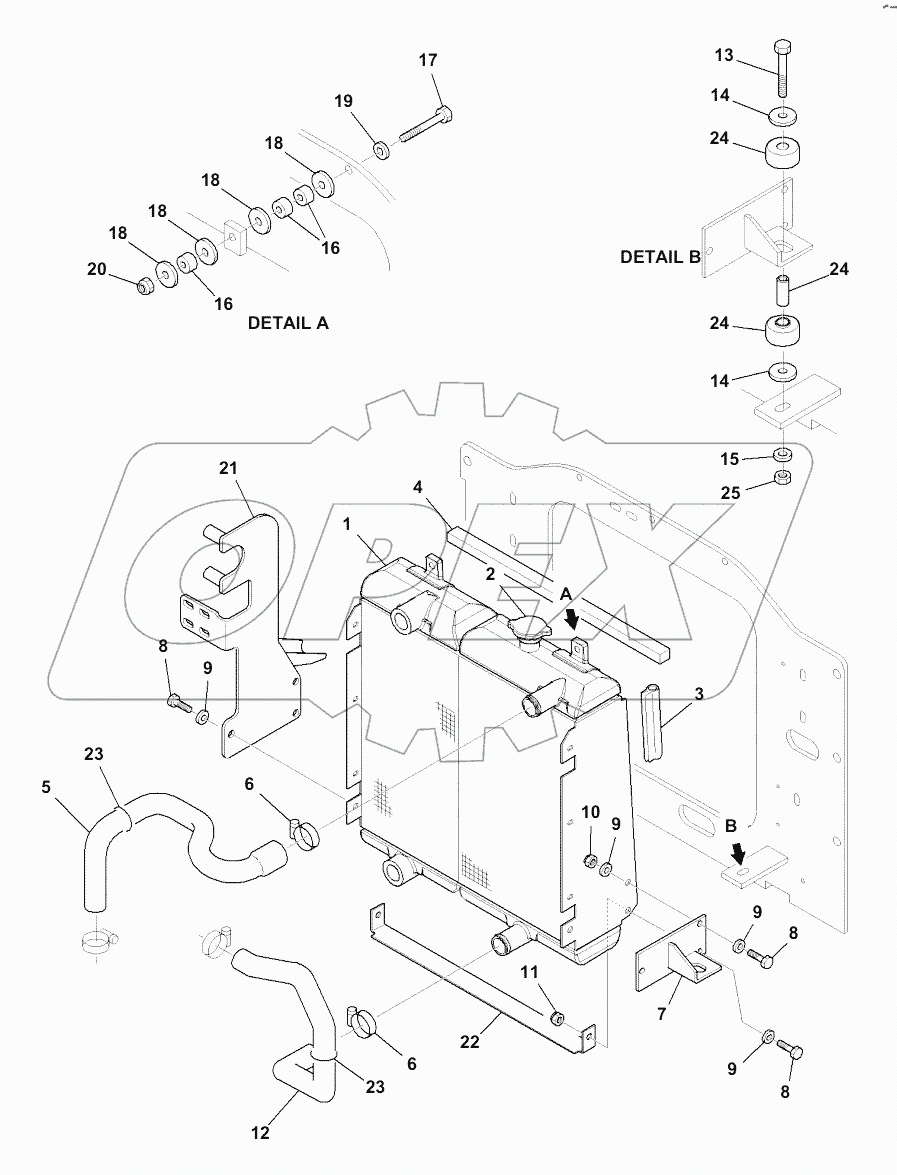  C0100-001001 COOLING SYSTEM, PIPING