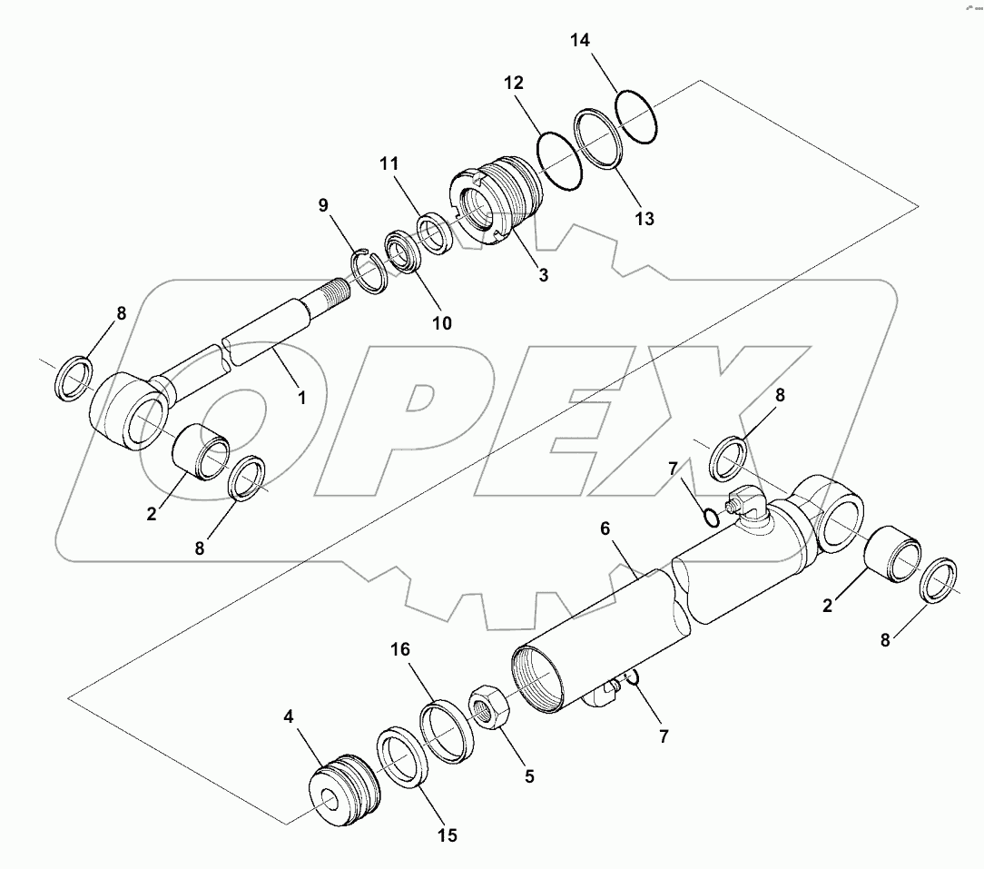 T4140-001001 ARM CYLINDER, INNER PARTS