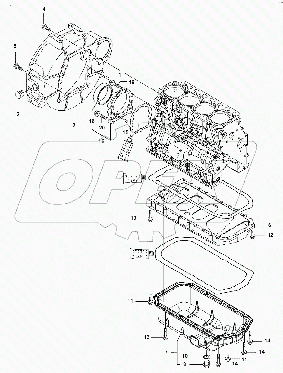  A0000-001003 FLYWHEEL - LUBRICATING OIL SUMP