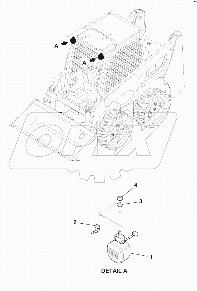  E0300-001001 FRONT WORK LIGHTS