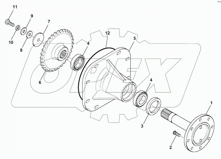  F4600-001003 REAR DRIVE SHAFT