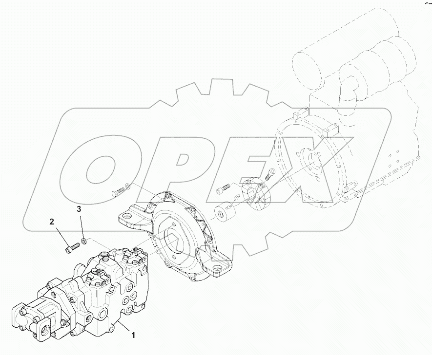  H0210-001001 HYDRAULIC PUMP, STANDARD, MOUNTS