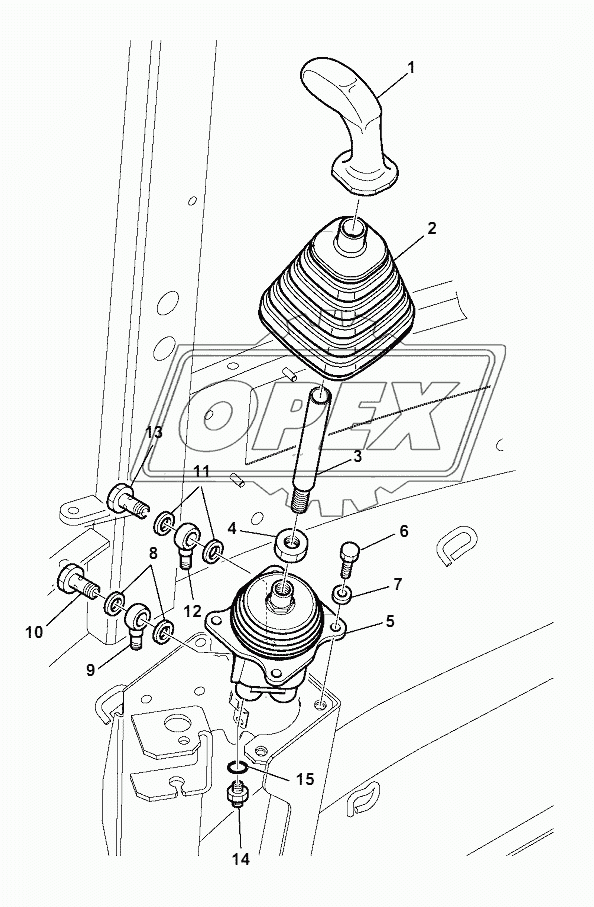 SHOVEL CONTROL LEVER