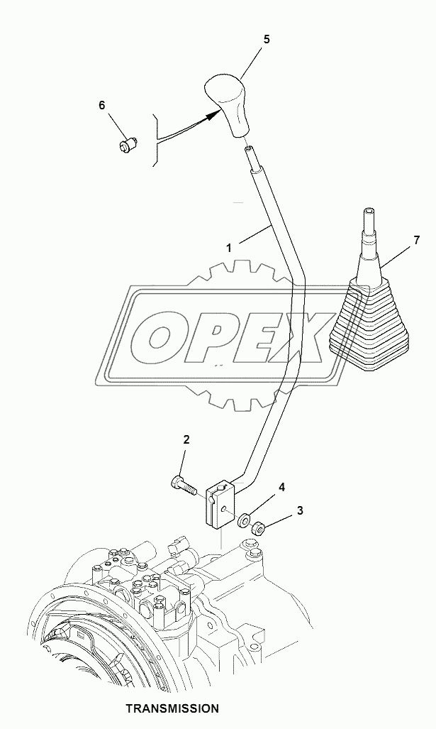 TRANSMISSION CONTROL LEVER