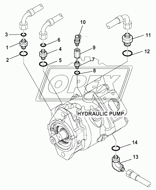 HYDRAULIC PUMP (CONNECTING PARTS)