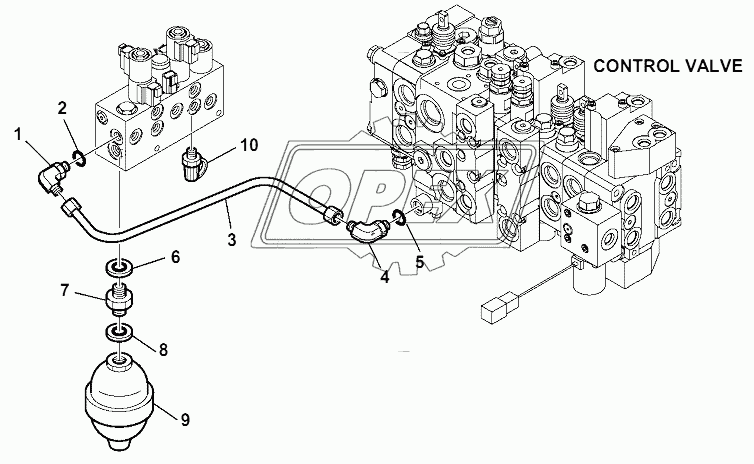 HYDRAULIC PIPING (SERVOCONTROL FEED LINE)