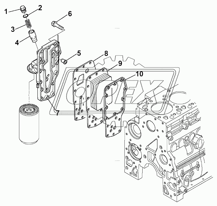 OIL-WATER EXCHANGER