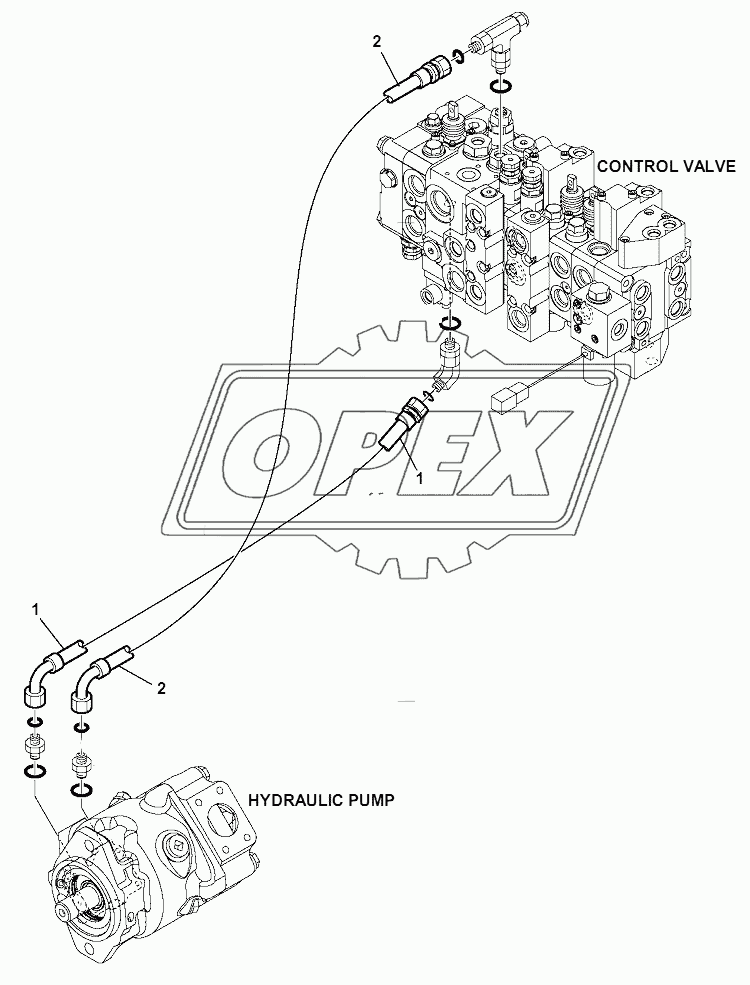 HYDRAULIC PIPING (LOAD SENSING) 2