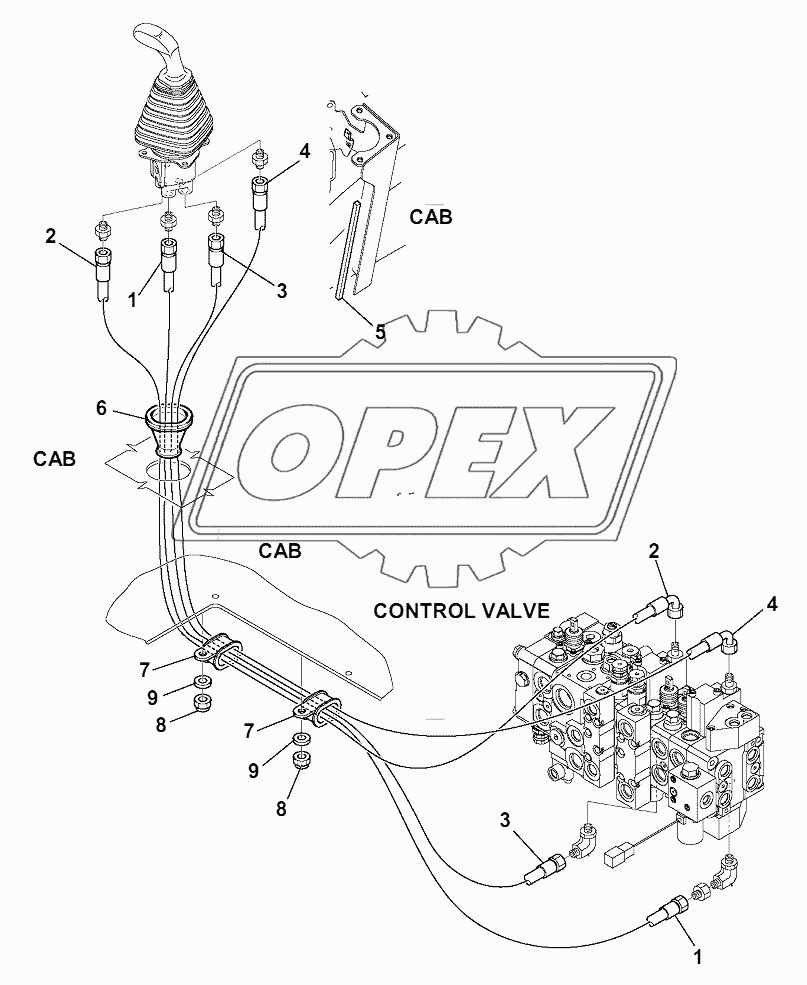 HYDRAULIC PIPING (SHOVEL)