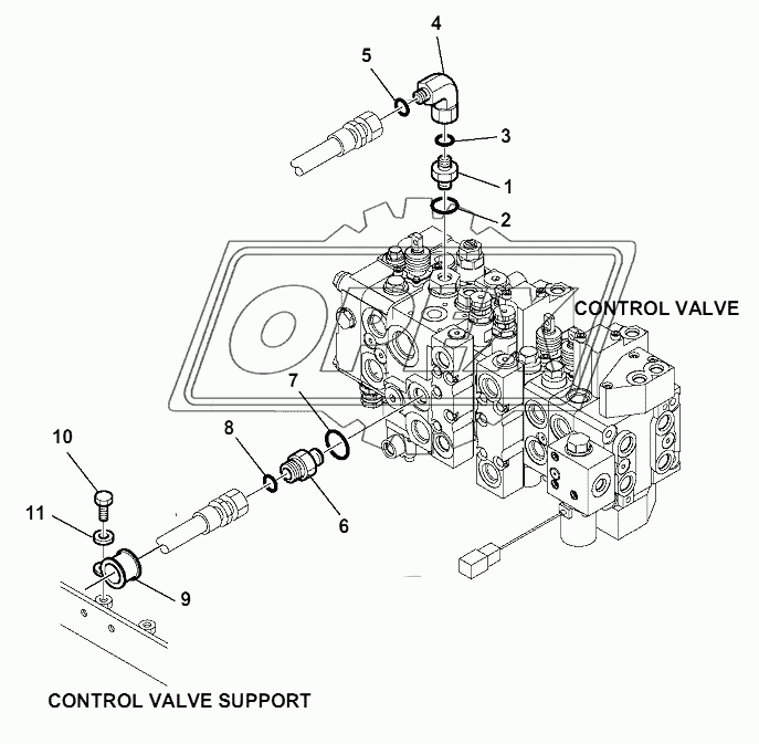 HYDRAULIC PIPING (STEERING LINE) 1