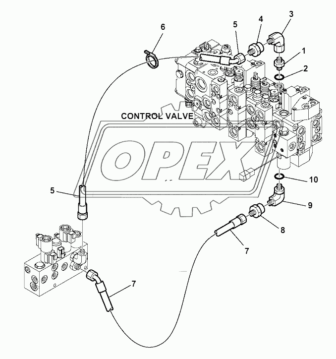 HYDRAULIC PIPING (BUCKET 4 IN 1 LINE)