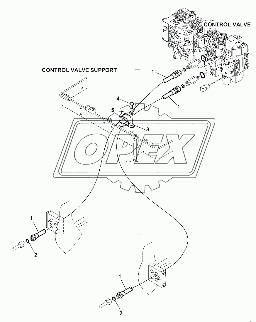 HYDRAULIC PIPING (BUCKET 4 IN 1 CYLINDER LINE) 1