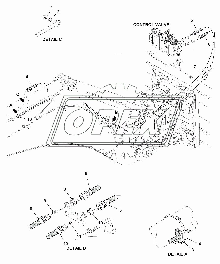 HYDRAULIC PIPING (ARM LINE)