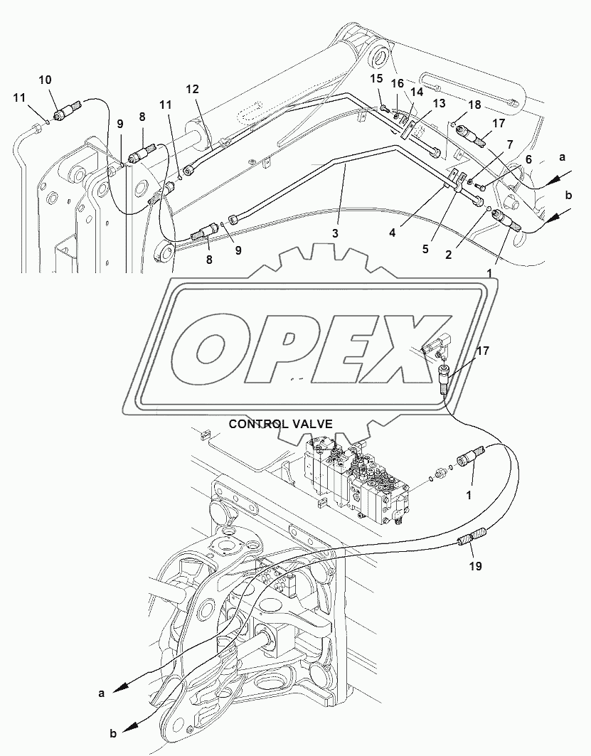 HYDRAULIC PIPING (HAMMER LINE) (WITH TELESCOPIC ARM) 1