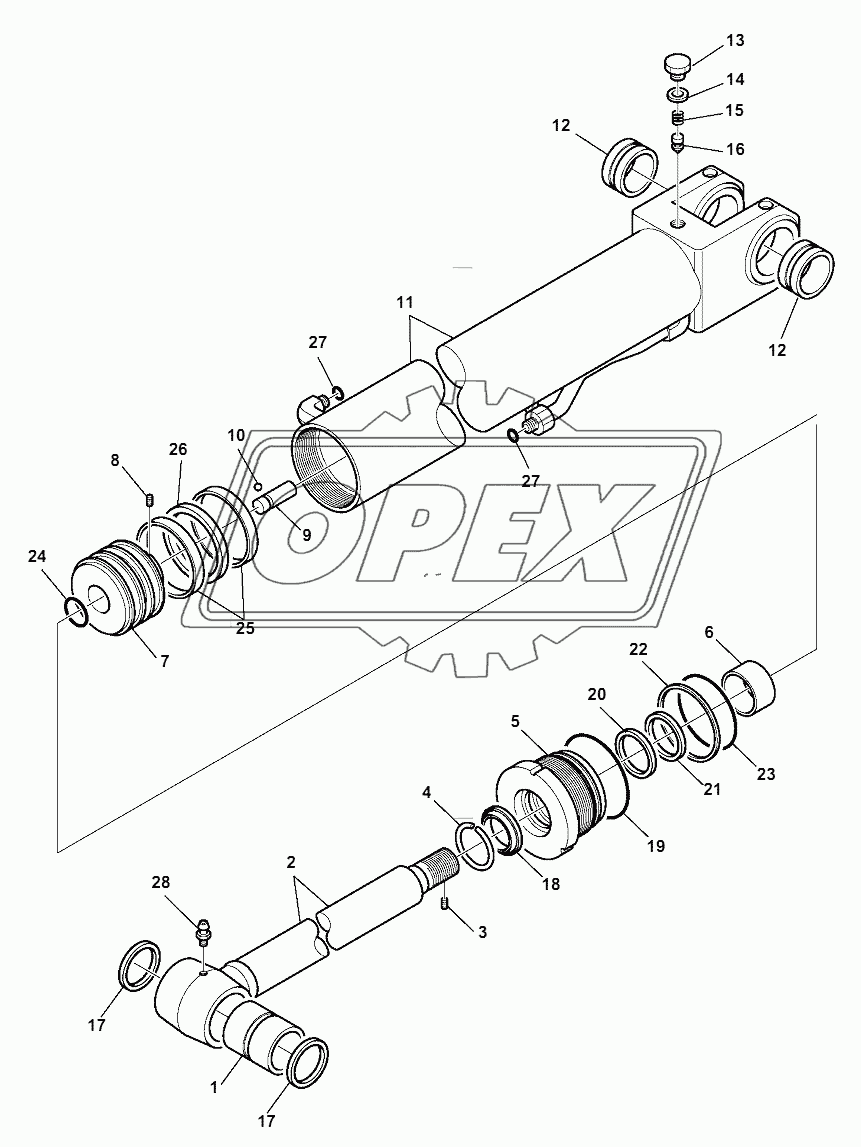 BOOM CYLINDER (WITH SIDE DIGGING BOOM)