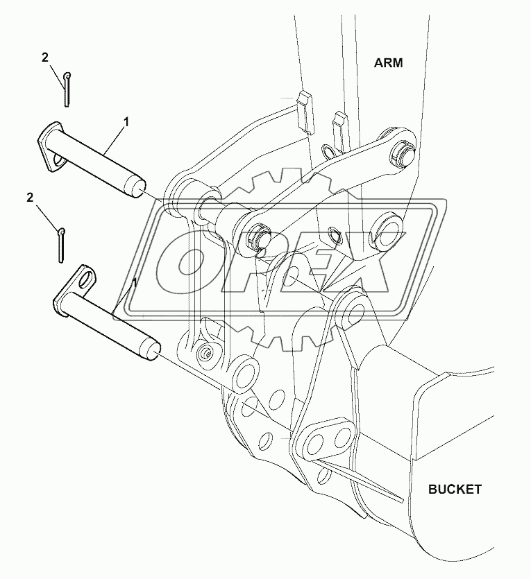 BUCKET PIN (diam. 45 mm)