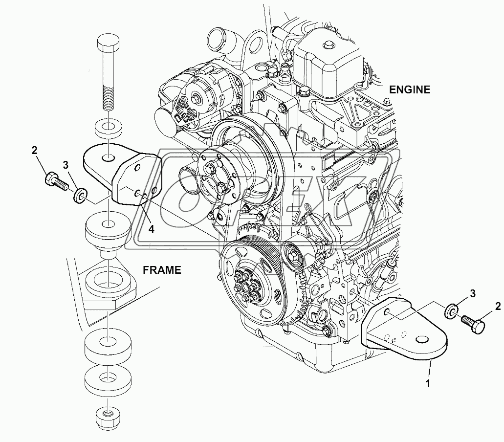 ENGINE MOUNTING PARTS