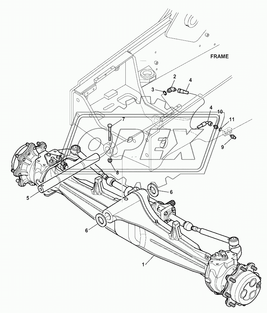 FRONT AXLE FIXING