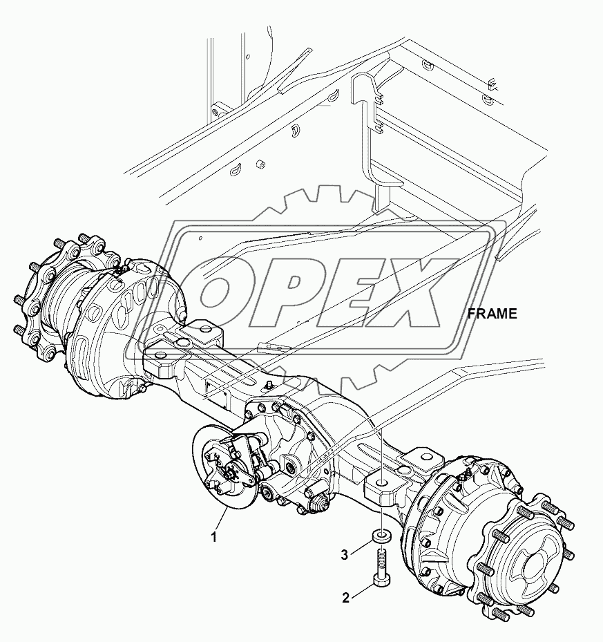 REAR AXLE FIXING