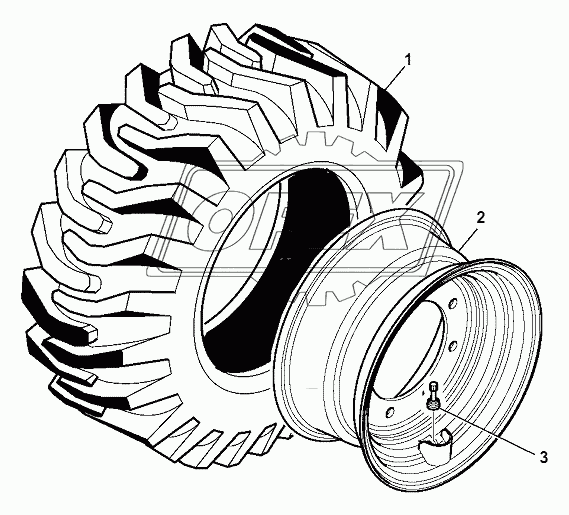 WHEELS (16.9XR28 12PR ISGT)