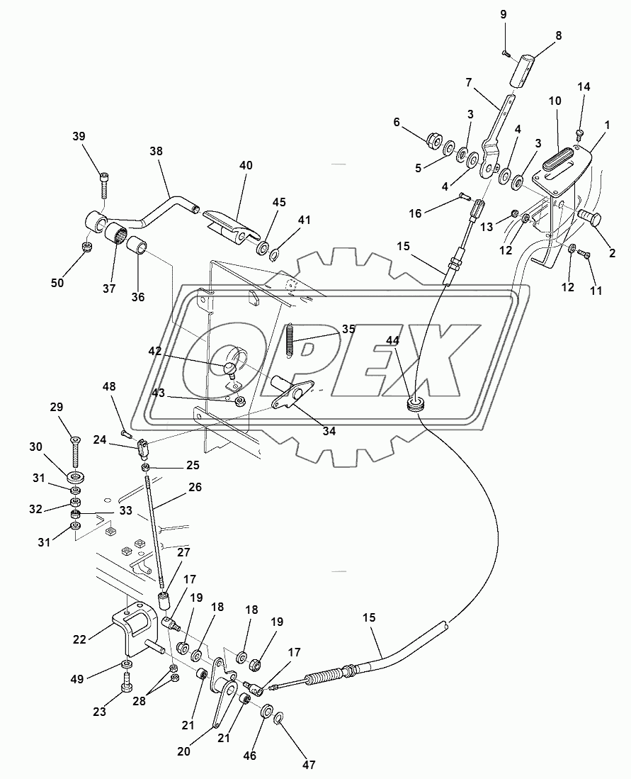 FUEL CONTROL LEVER (1/2)