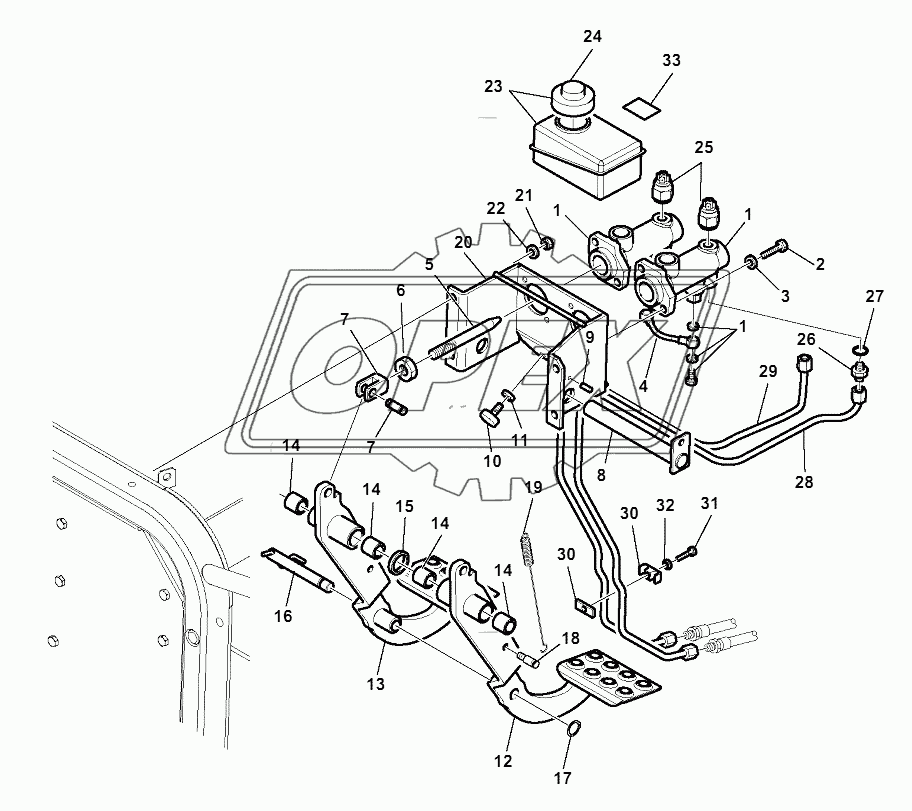 BRAKING CONTROL PEDAL