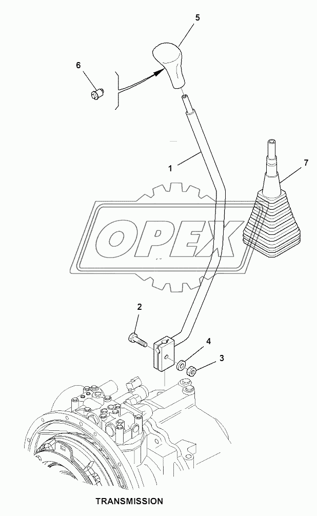 TRANSMISSION CONTROL LEVER