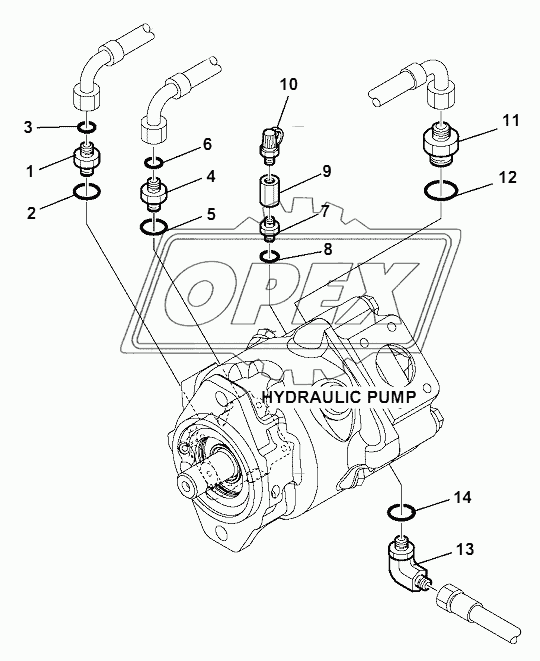 HYDRAULIC PUMP (CONNECTING PARTS)