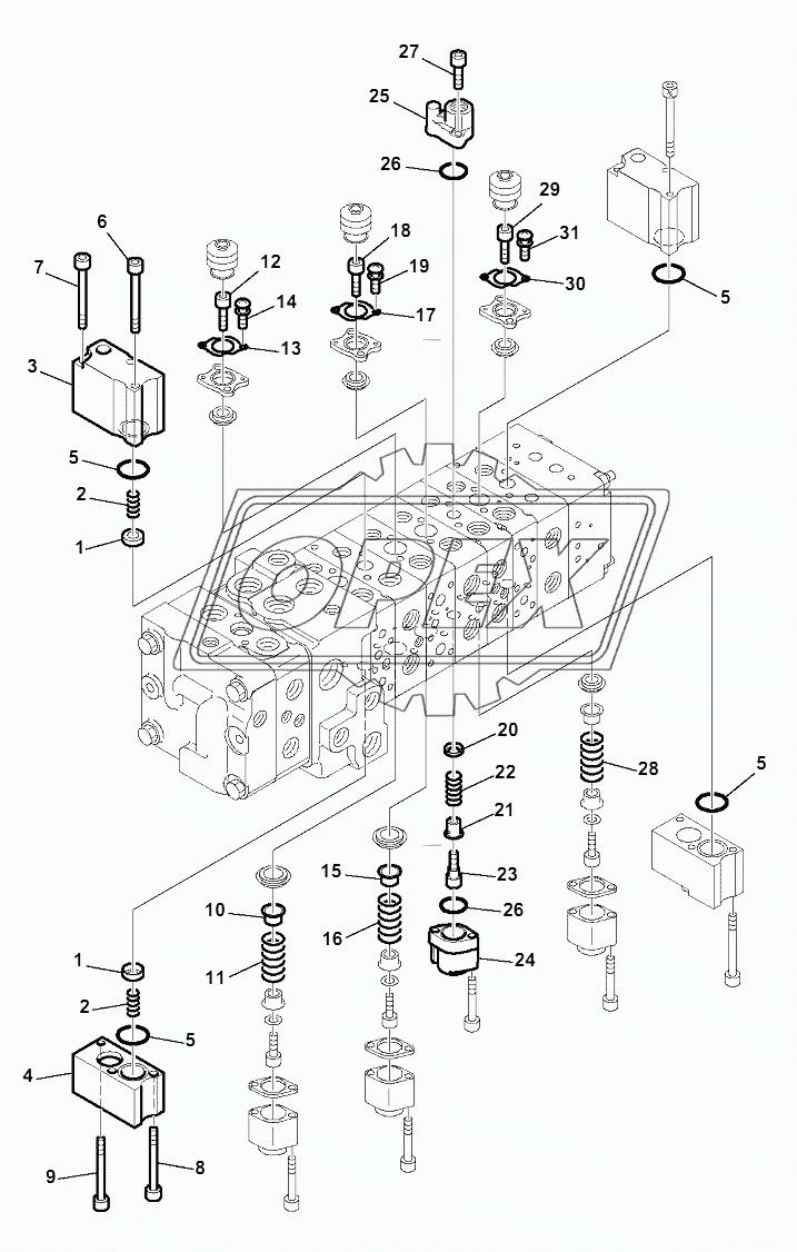 10-SPOOL CONTROL VALVE (8/16)