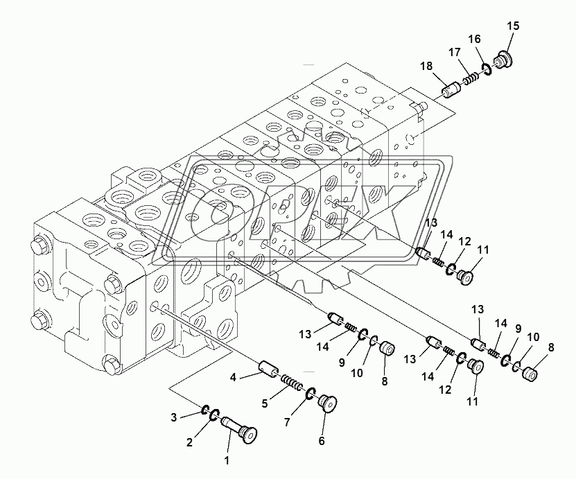 10-SPOOL CONTROL VALVE (10/16)