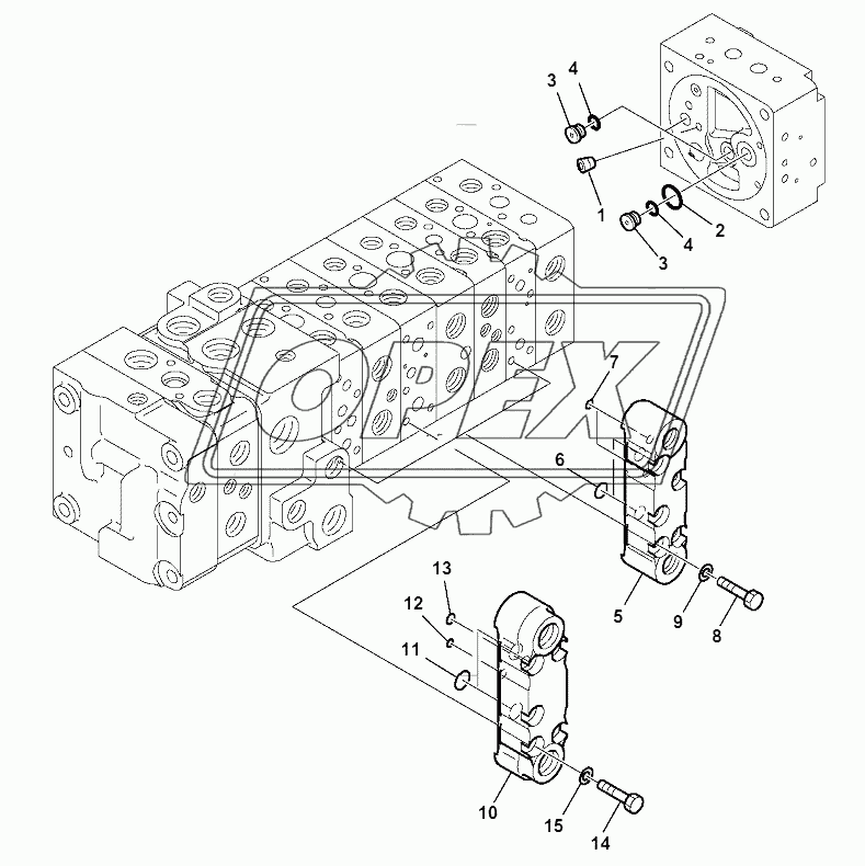 10-SPOOL CONTROL VALVE (12/16)
