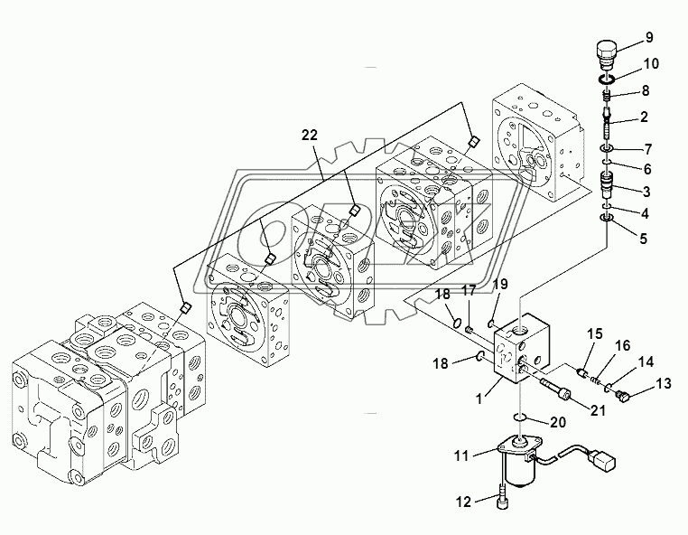 10-SPOOL CONTROL VALVE (13/16)