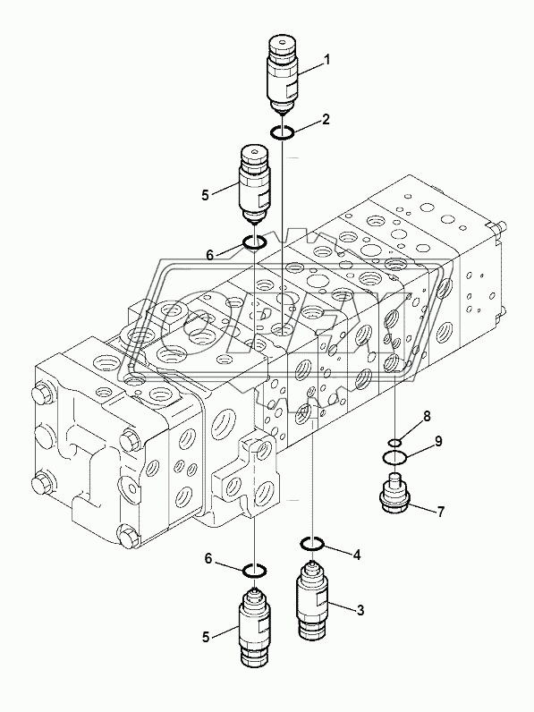 10-SPOOL CONTROL VALVE (15/16)