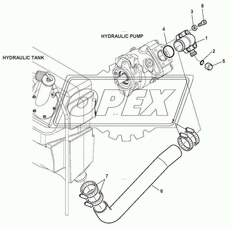HYDRAULIC PIPING (SUCTION LINE)
