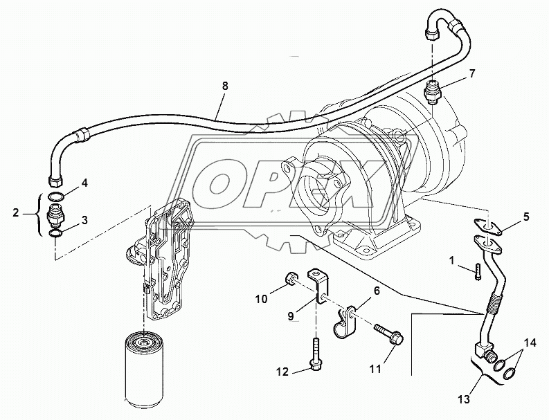 LUBRICATING OIL PIPING