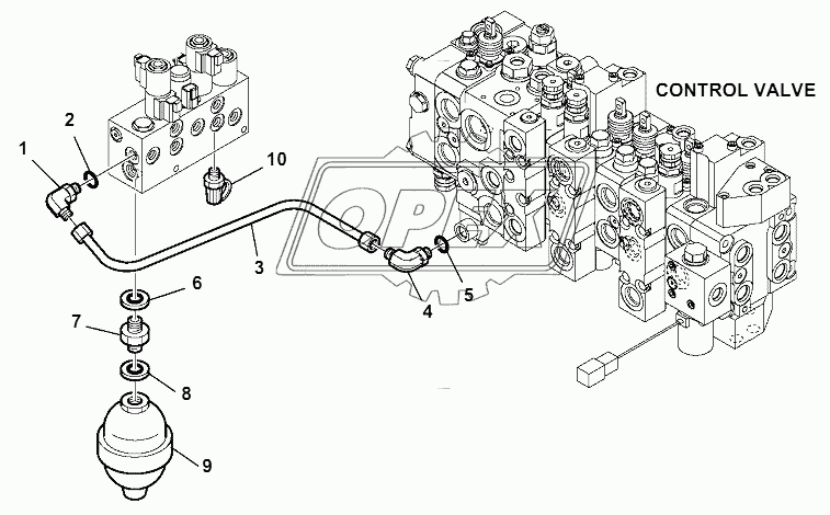 HYDRAULIC PIPING (SERVOCONTROL DELIVERY LINE)