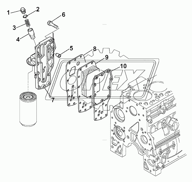 OIL-WATER EXCHANGER