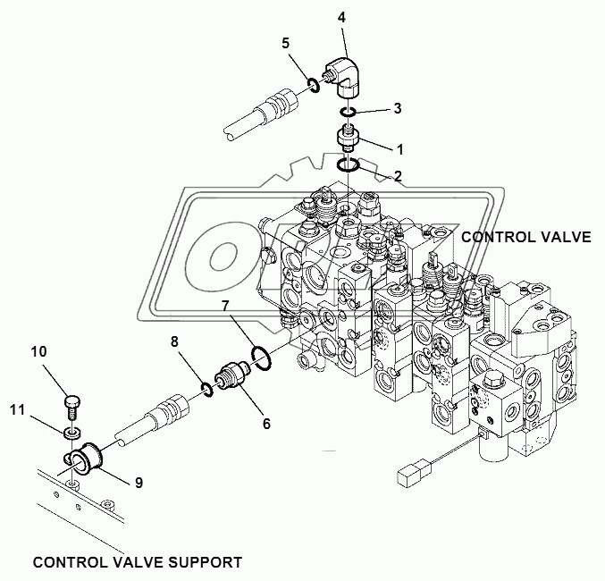 HYDRAULIC PIPING (STEERING LINE) (1/4)