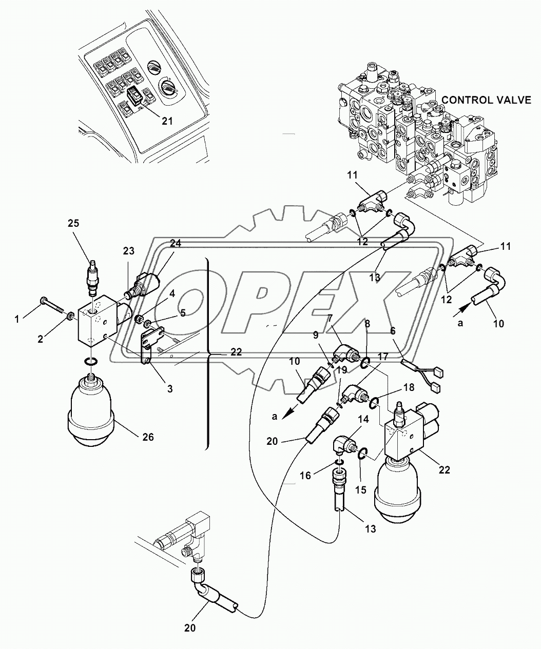 HYDRAULIC PIPING (RIDE CONTROL LINE)