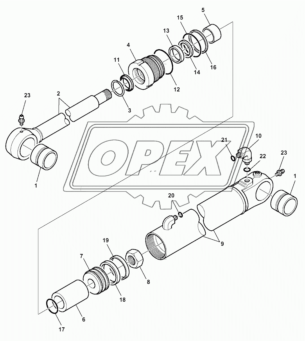 SHOVEL ARM LIFTING CYLINDER