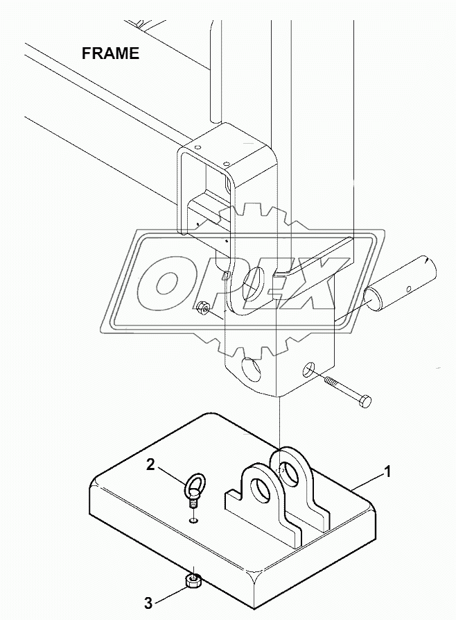 OUTRIGGER FOOT (FOR 28" WHEELS)