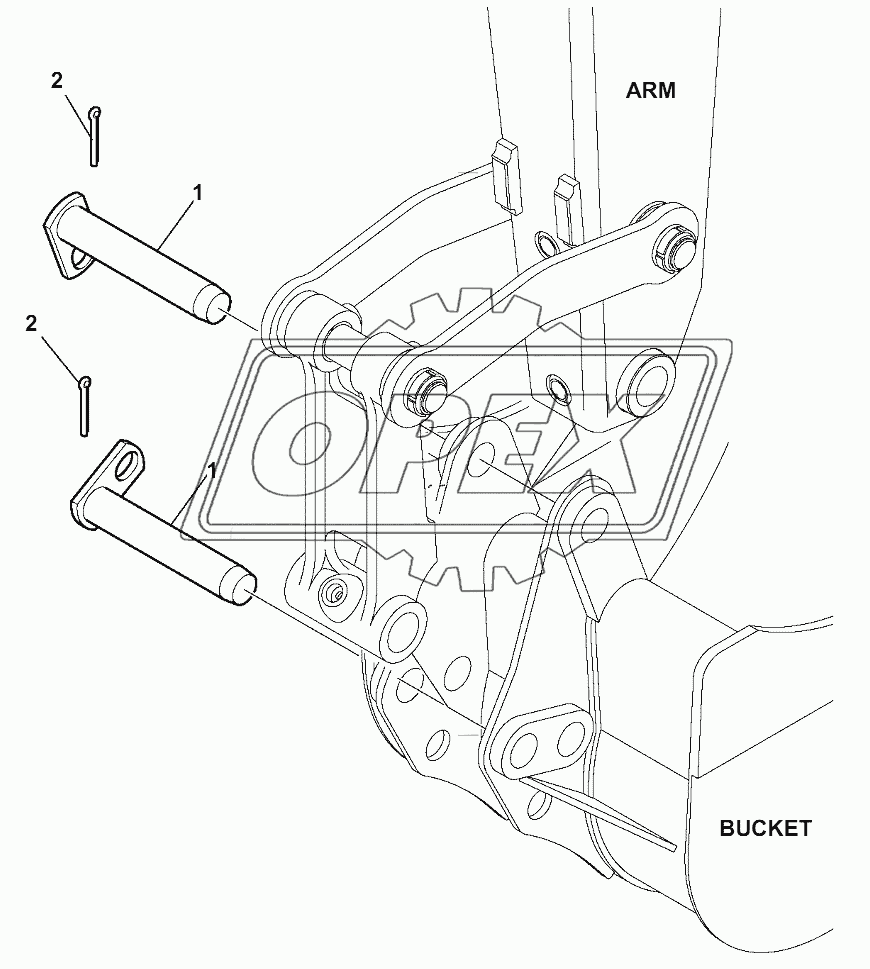 BUCKET PIN (O 45 mm)