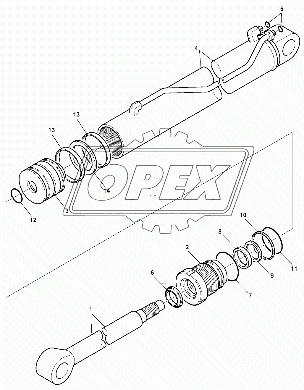 TELESCOPIC ARM CYLINDER