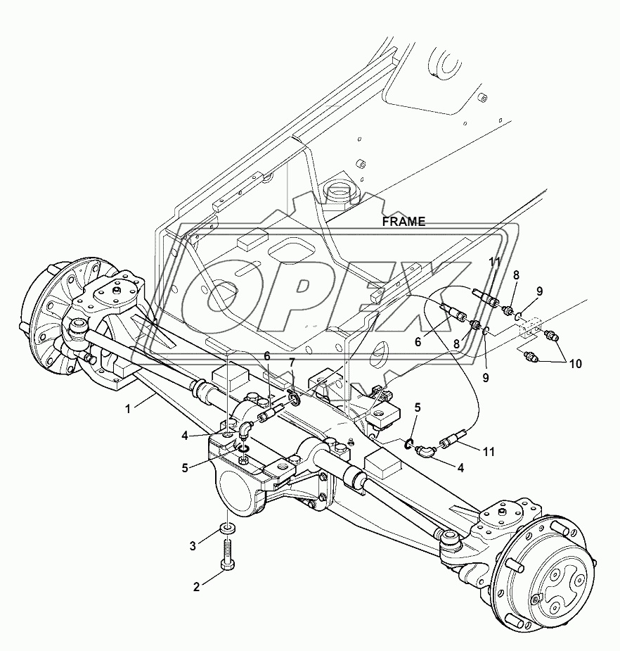 FRONT AXLE FIXING