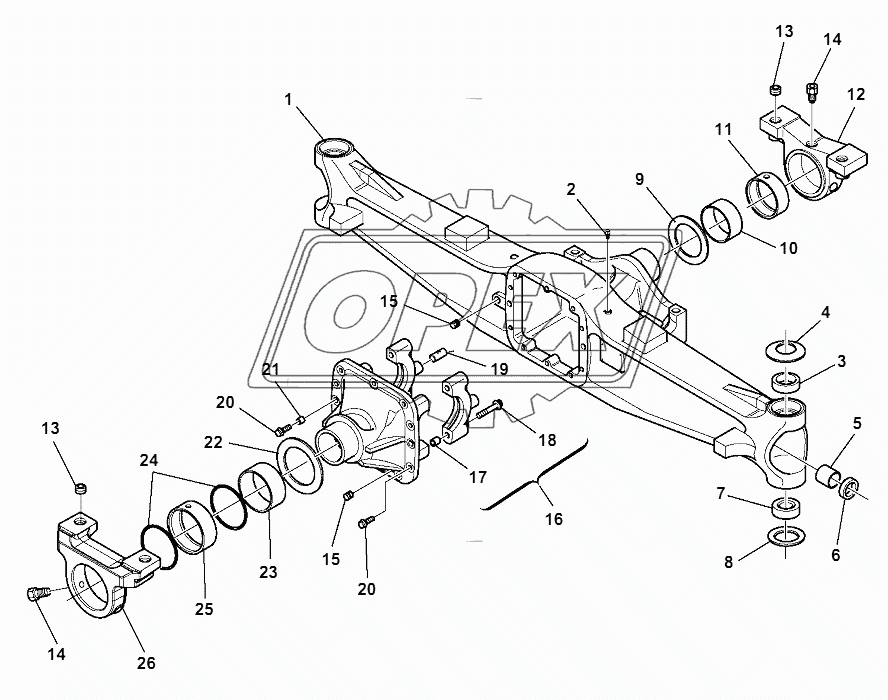 FRONT AXLE (1/7)