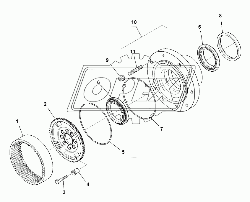 FRONT AXLE (6/7)