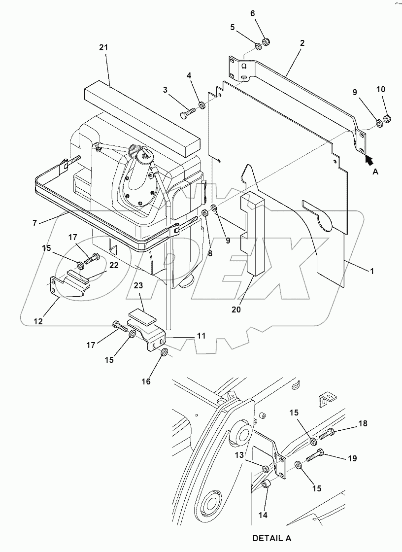 HYDRAULIC OIL TANK FIXING