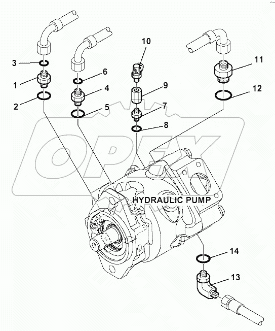 HYDRAULIC PUMP (CONNECTING PARTS)